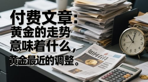 付费文章：黄金的走势意味着什么，如何看待黄金最近的调整