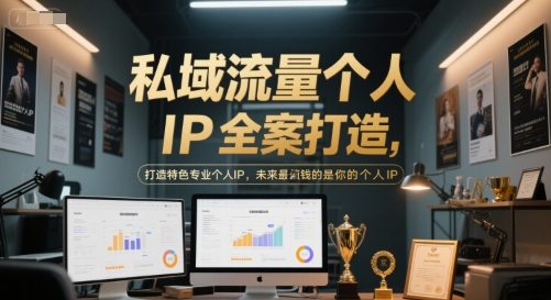 私域流量个人IP全案打造，打造特色专业个人IP，未来最值钱的是你的个人IP
