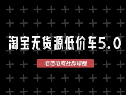 淘宝无货源2025VIP教程，?最新的淘宝无货源课程，1688代发，蓝海选品，零成本创业首选
