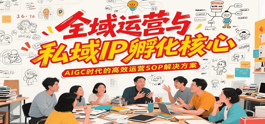 全域运营与私域IP孵化核心，AIGC时代的高效运营SOP解决方案