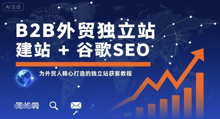 B2B外贸独立站建站+谷歌SEO，为外贸人精心打造的独立站获客教程