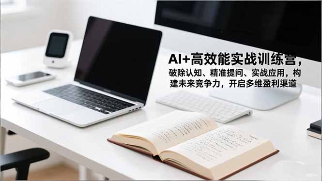 AI+高效能实战训练营，破除认知、精准提问、实战应用，构建未来竞争力，开启多维盈利渠道