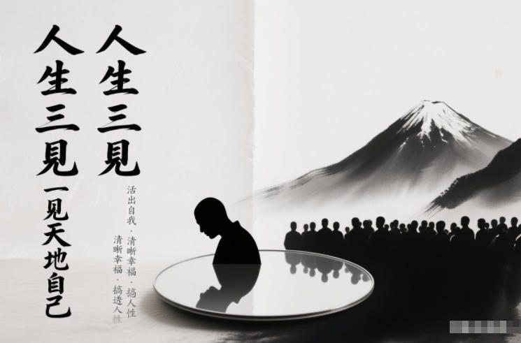 人生三见一见天地见众生见自己，活出自我拥有清晰幸福人生，搞透人性