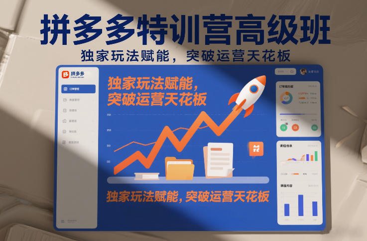拼多多特训营高阶班，独家玩法赋能，突破运营天花板(更新26年1月)